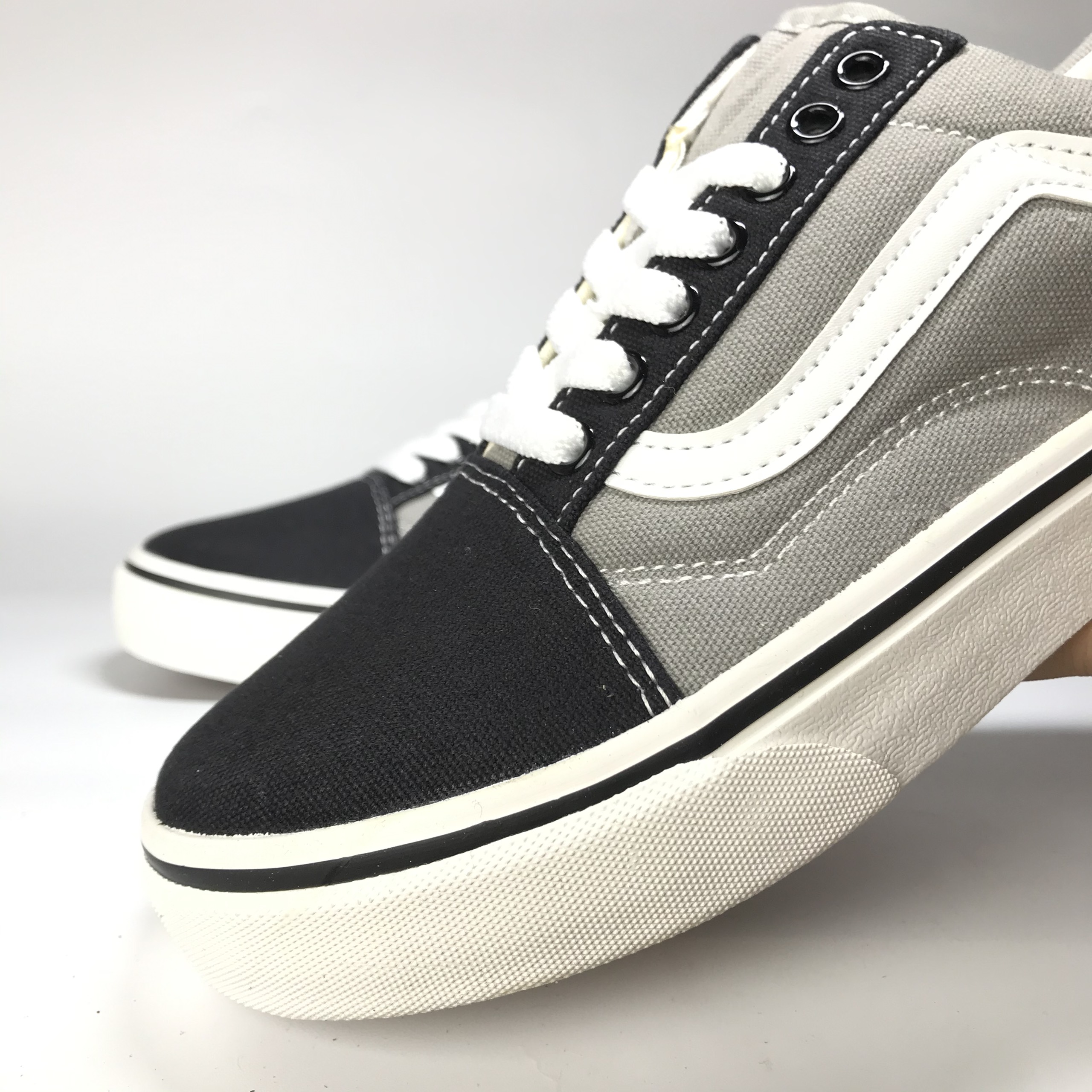 Giày Vans Old Skool Xám Đen Grey Black Full Box