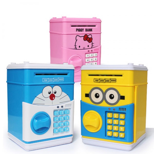 Két Sắt đựng tiền cho bé,két tiết kiệm tiền, két sắt đựng tiền,két sắt mini đựng tiền cho bé
