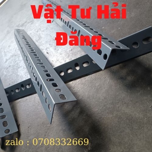 (Dài 25cm-30cm) sắt V Lỗ V4x4cm hoặc V3x5cm ,kệ sắt v lỗ