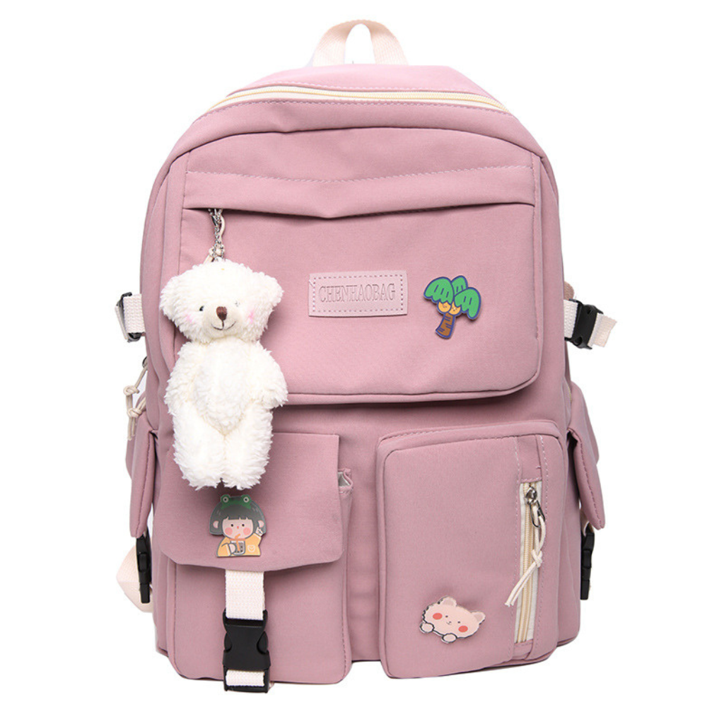 Balo Ulzzang Hàn Quốc balo đi học cặp sách nam nữ thời trang nữ basic cặp chống nước ETER BAG BL05