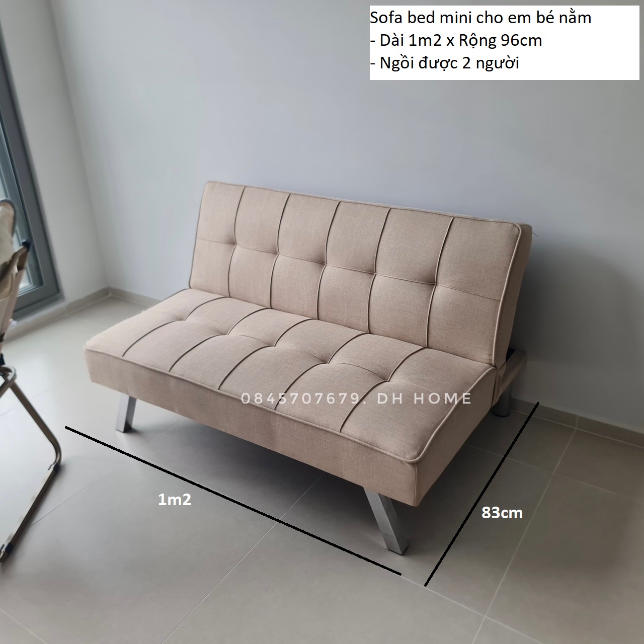 sofa bed mini ,sofa decor phòng trọ, shop