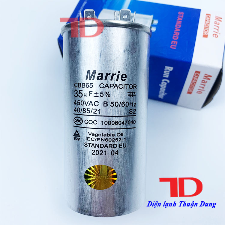 Tụ điều hòa Marrie loại zắc 35uf