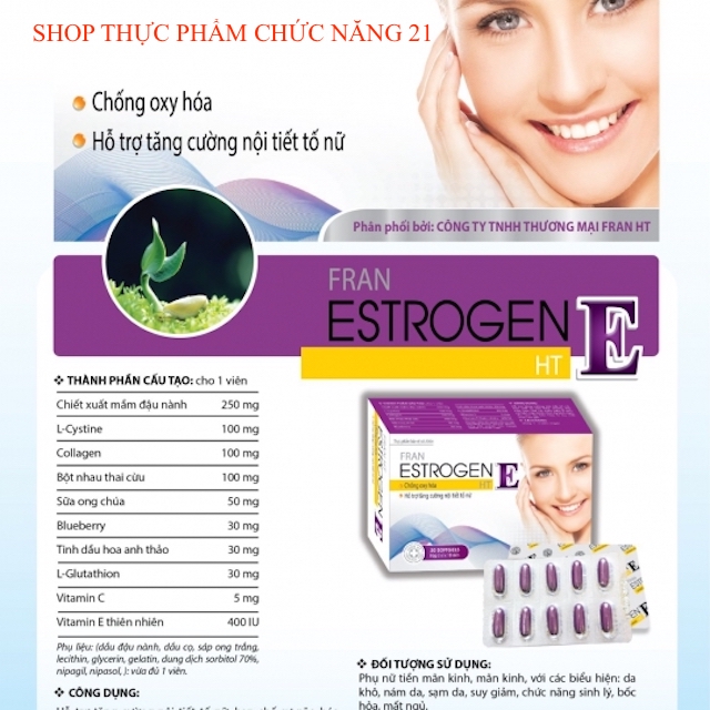 ESTROGEN E cân bằng nội tiết tố nữ.