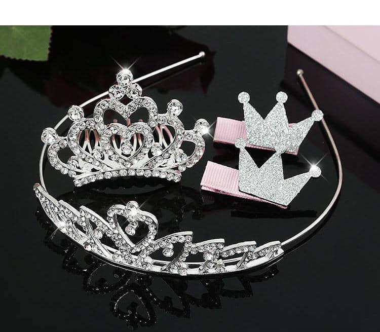 Giá bán Set vương miện cài tóc đính đá lấp lánh