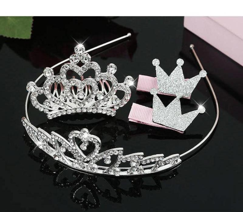 Giá bán Set vương miện cài tóc đính đá lấp lánh