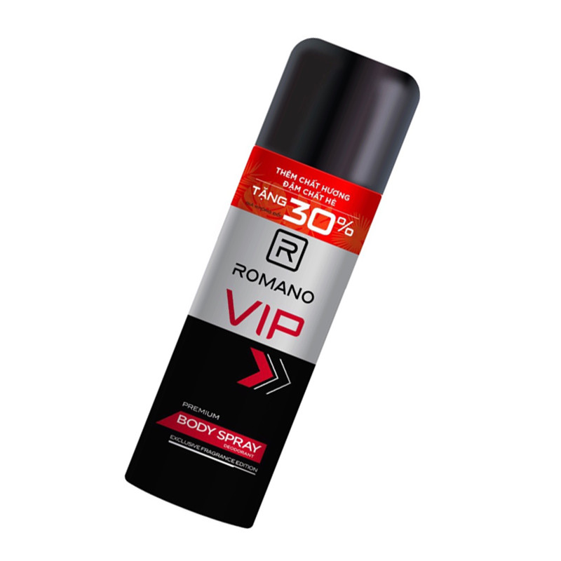 [Hcm]Romano Vip Deodorant Spray 150ml (Red)