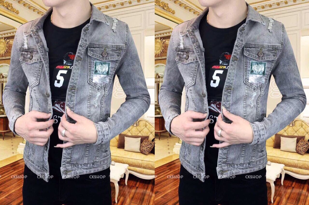 [HCM]Áo Khoát Jeans Nam Cao Cấp