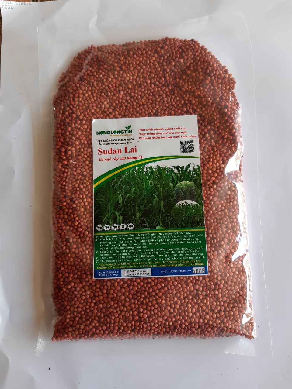(500G),Giống Cỏ Sudan Lai - Cỏ Ngô