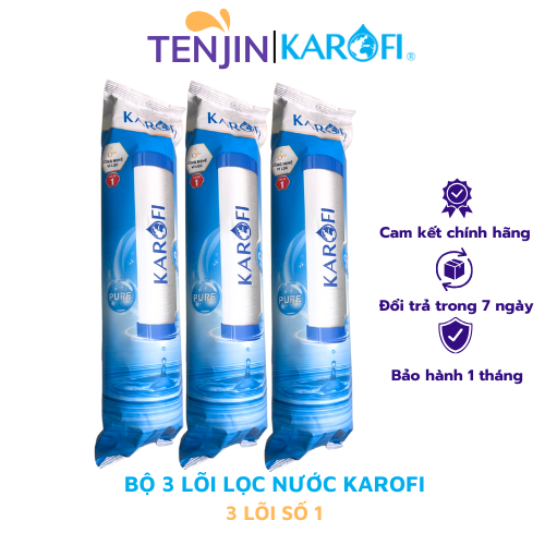 Combo 3 lõi số 1 - Công nghệ vi lọc Karofi chính hãng