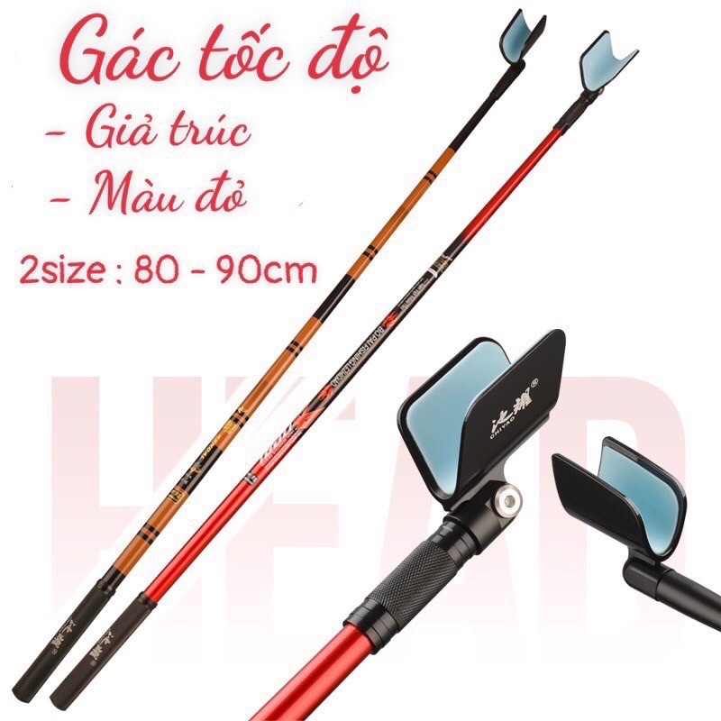 Gác cần tốc độ Carbon siêu nhẹ màu Đỏ & Trúc