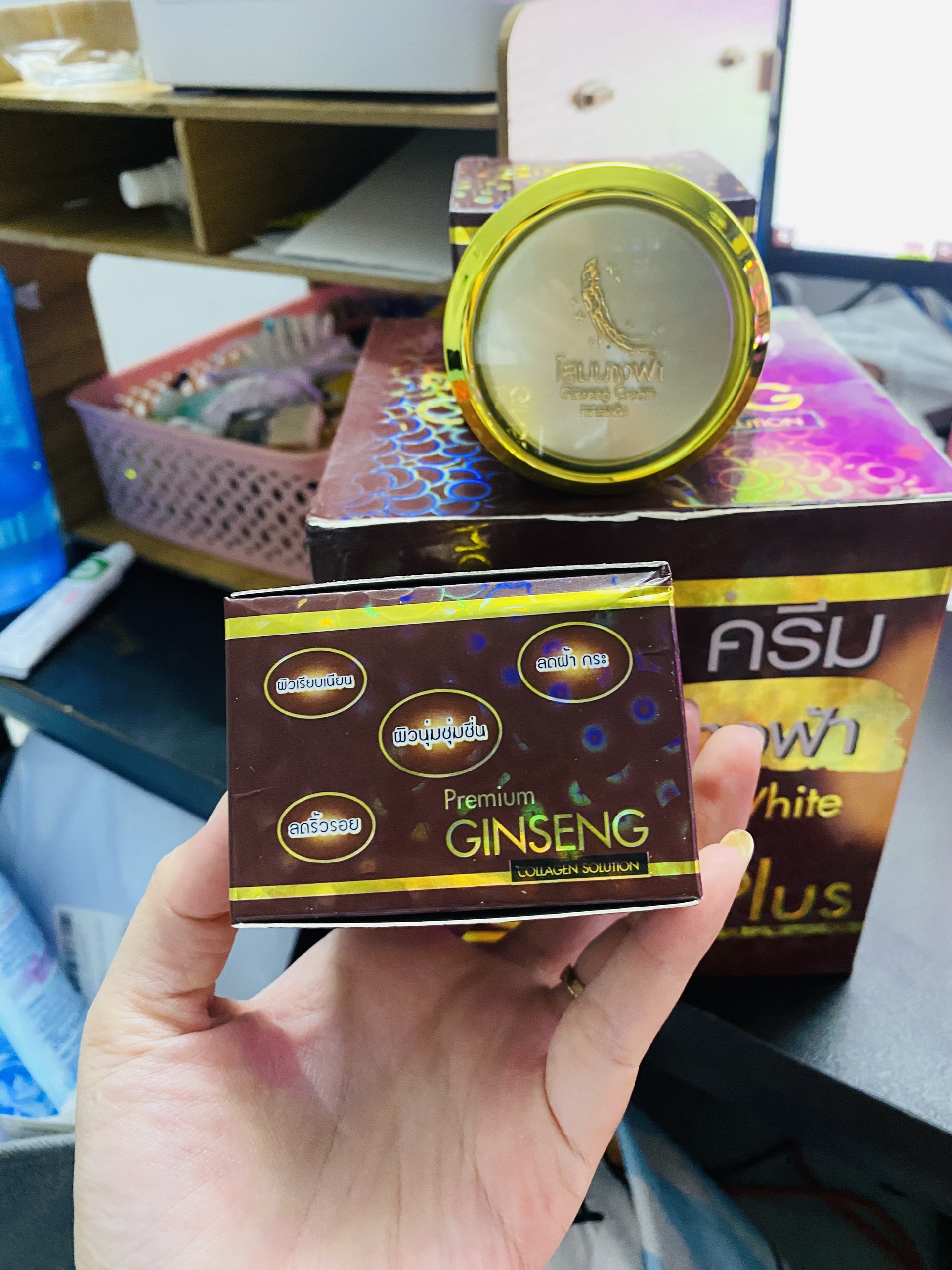 [COMBO CẶP NGÀY - ĐEM] Kem sâm Dưỡng da - GingSeng White Thái Lan