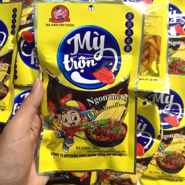 10 gói snack mì trộn