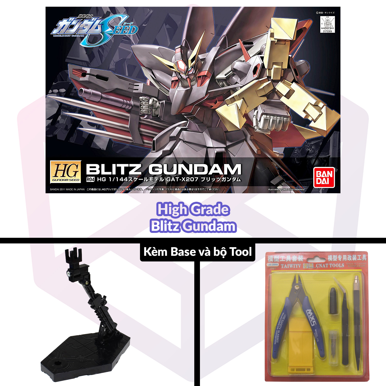 Model kit gundam bandai hg r04 blitz gundam