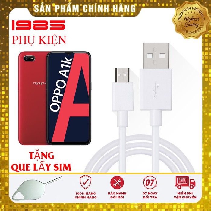 Cáp sạc nhanh oppo a1k chính hãng