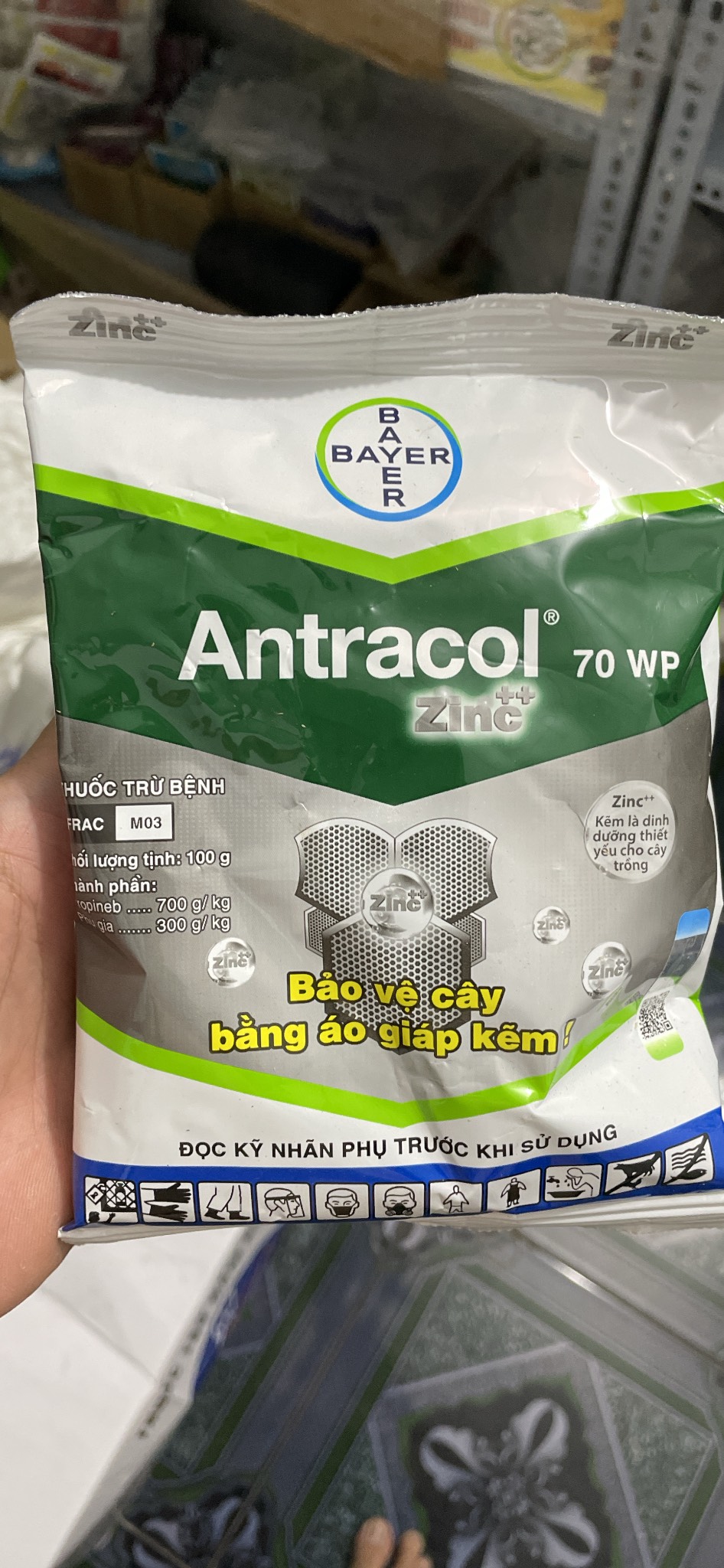 Thuốc Trừ Bệnh Cây Trồng ANTRACOL (Gói 100g)
