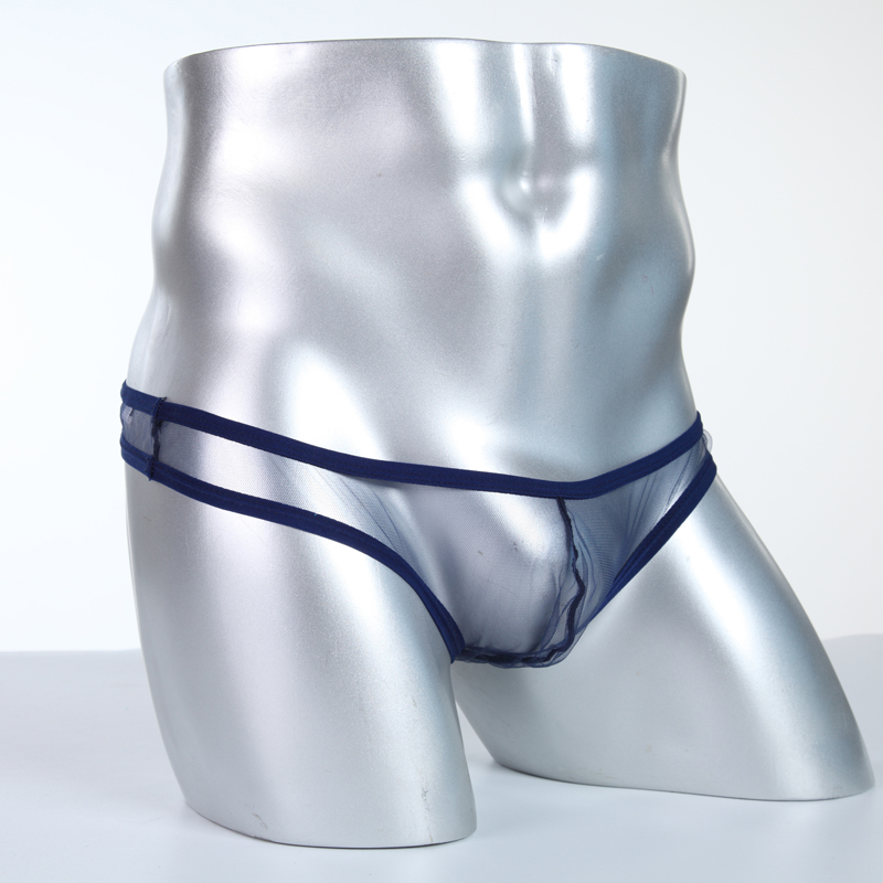 【MOMLOVE】 Breathable and Stylish See Through Briefs for Men Low Rise T Back Design