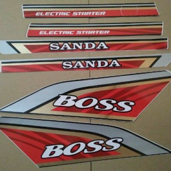 Bộ tem dán xe dream boss sanda