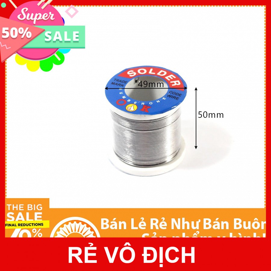 Thiếc hàn solder-ok 0.8mm-100g