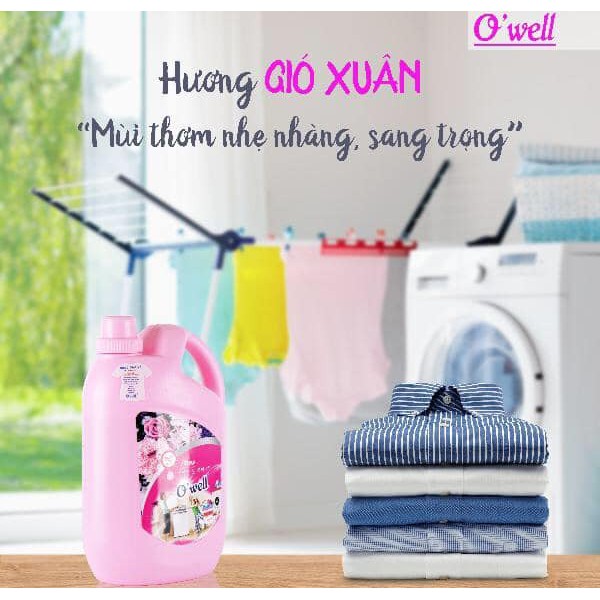 Thùng 4 chai nước giặt Owell mỗi chai 3.5 lít cực thơm.