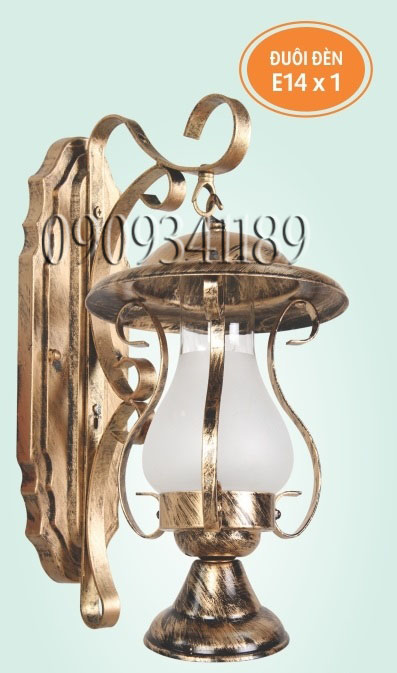 Đèn vách tường ngoài trời habali tặng kèm bóng led