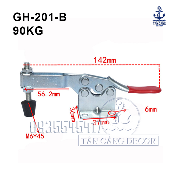 Sập mỏ cò dạng thẳng loại 14cm
