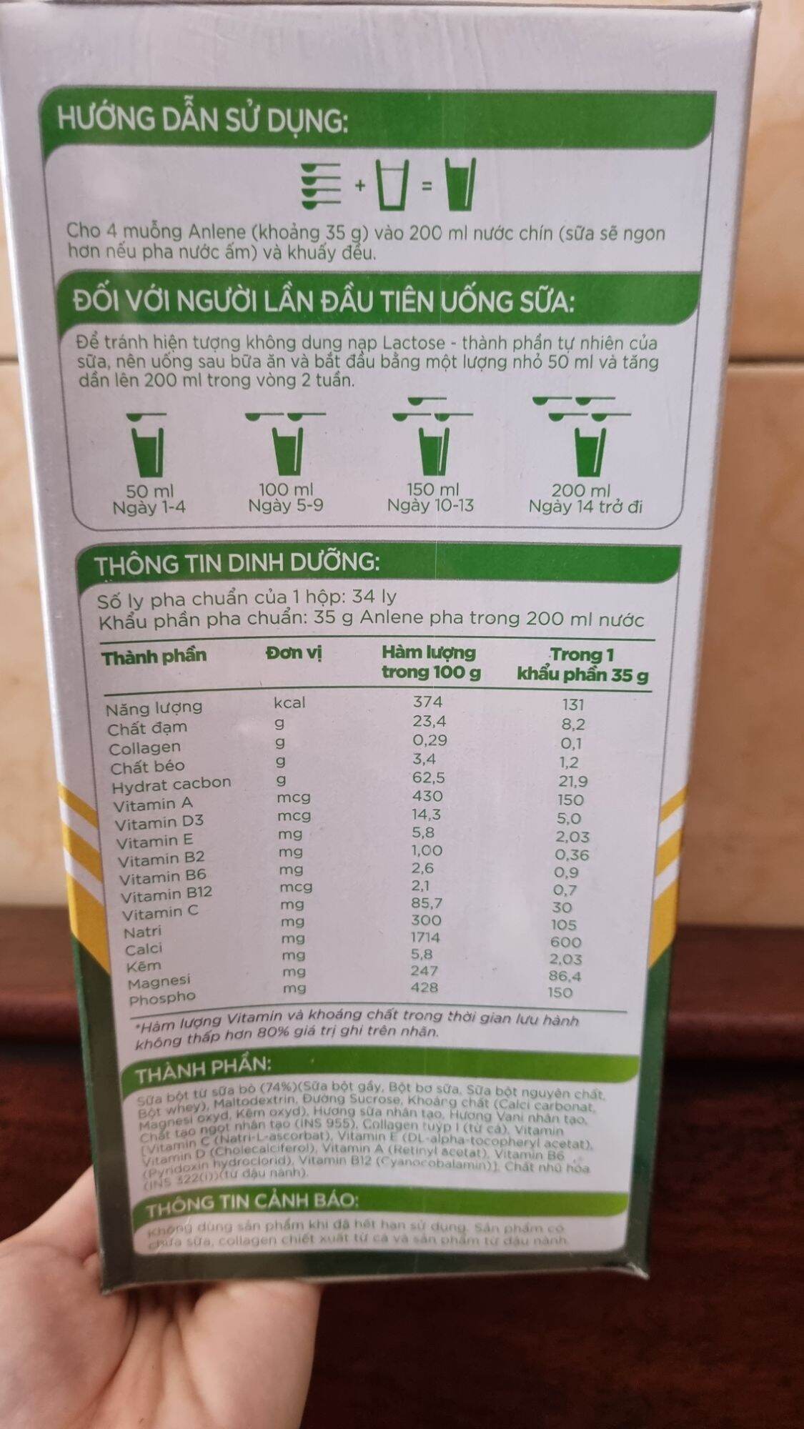 (Mẫu mới nhất)  Sữa Anlene Gold Movepro 1,2kg 30 tuổi (1kg2)
