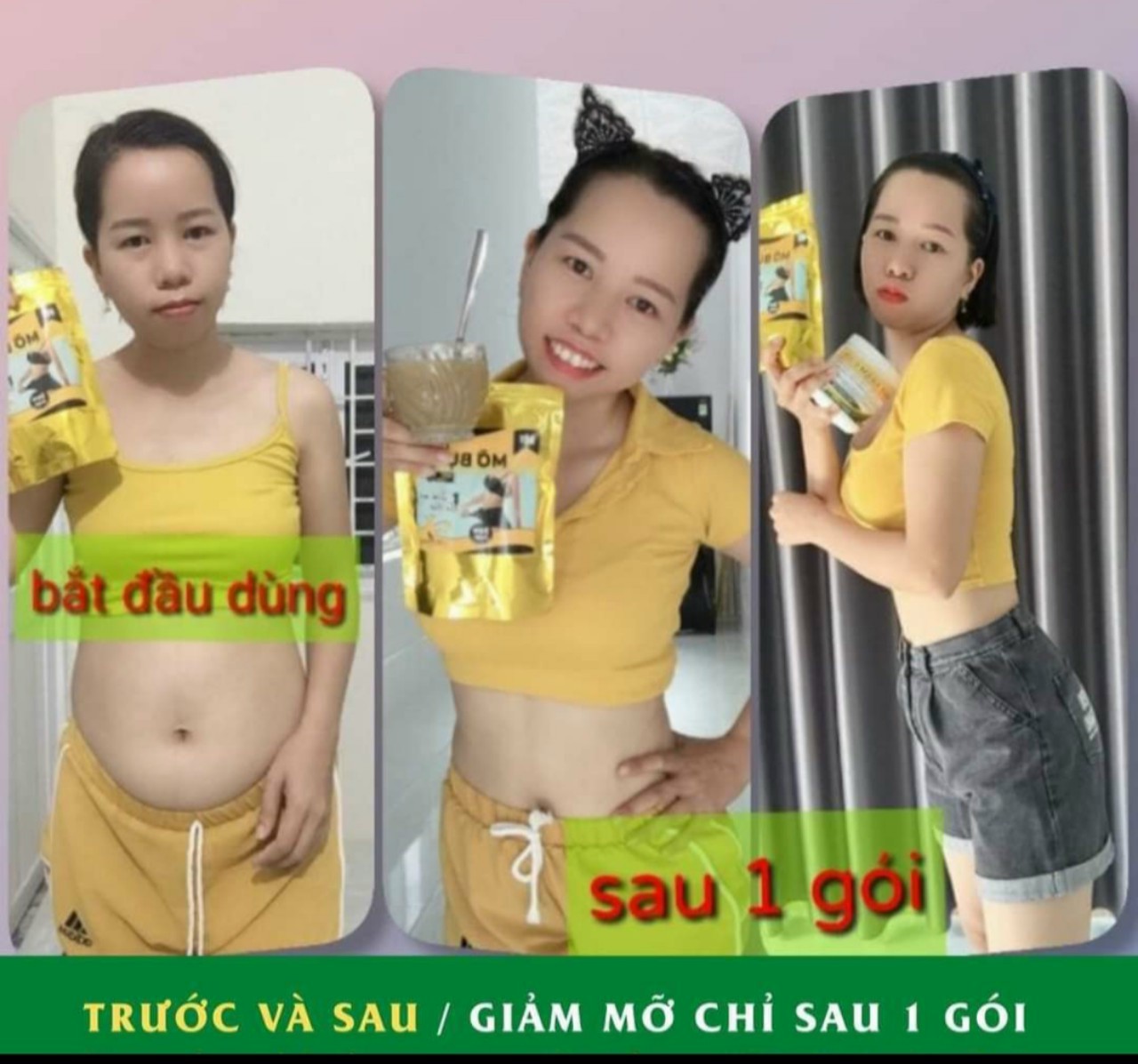 Bột giảm mỡ bụng MỊ Hương