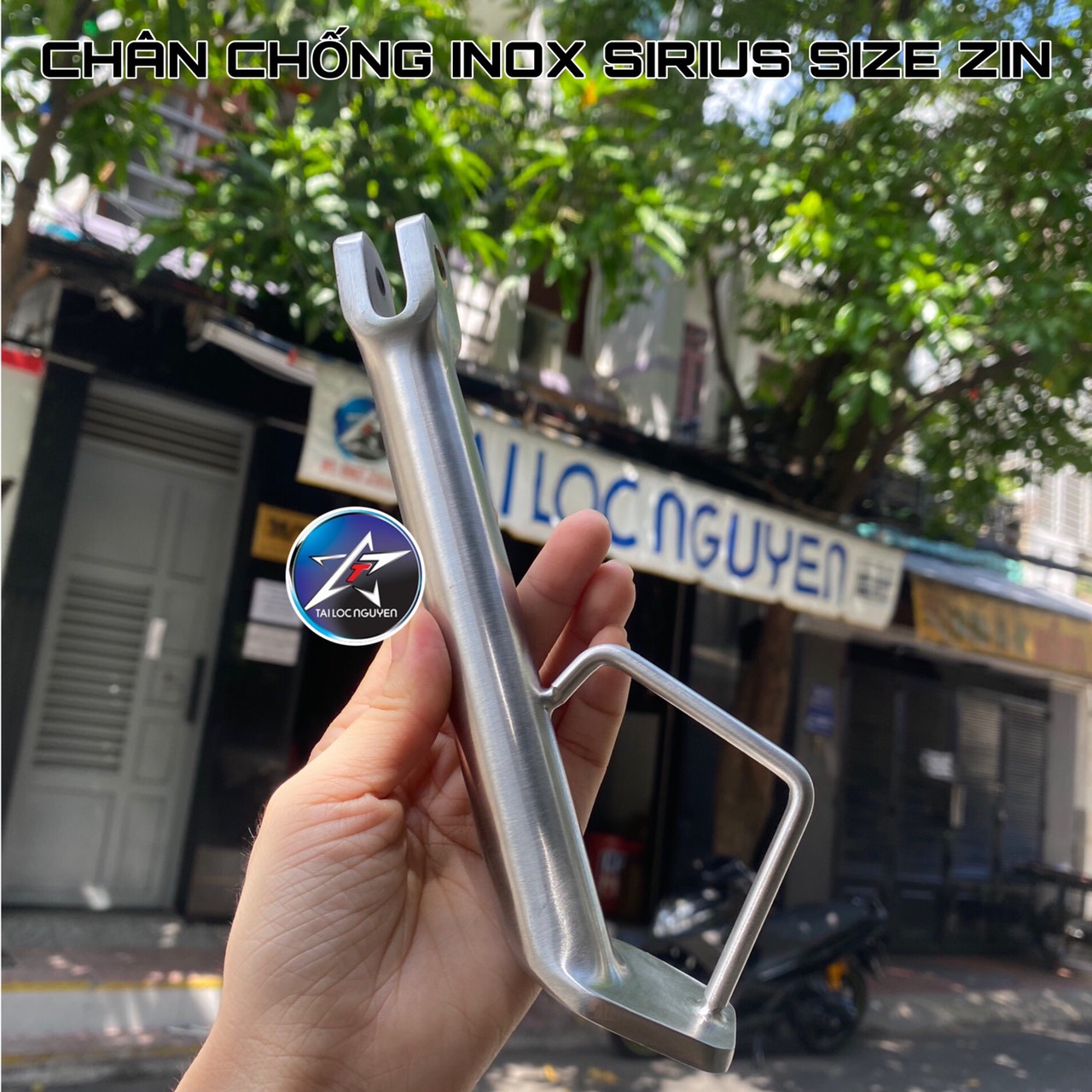 [HCM]CHÂN CHỐNG INOX CNC MỚI CHO XE MÁY