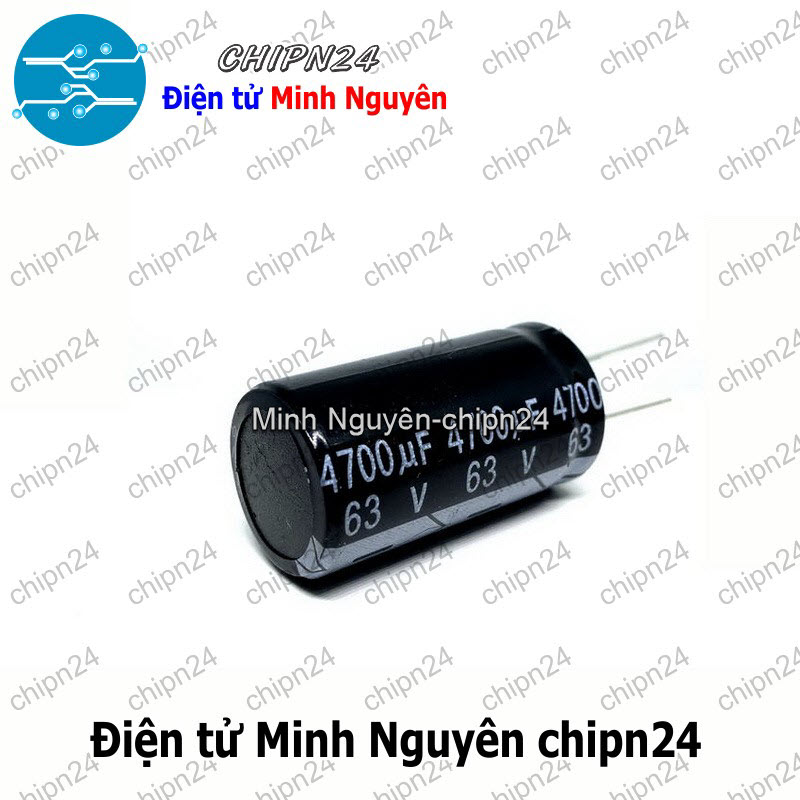 [1 con] (J4) Tụ hóa 4,700uF 63V Đen (22x40mm) (4700uF 63V) - HH005755