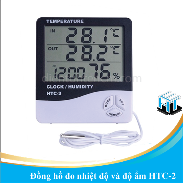 Đồng hồ đo nhiệt độ và độ ẩm HTC-2