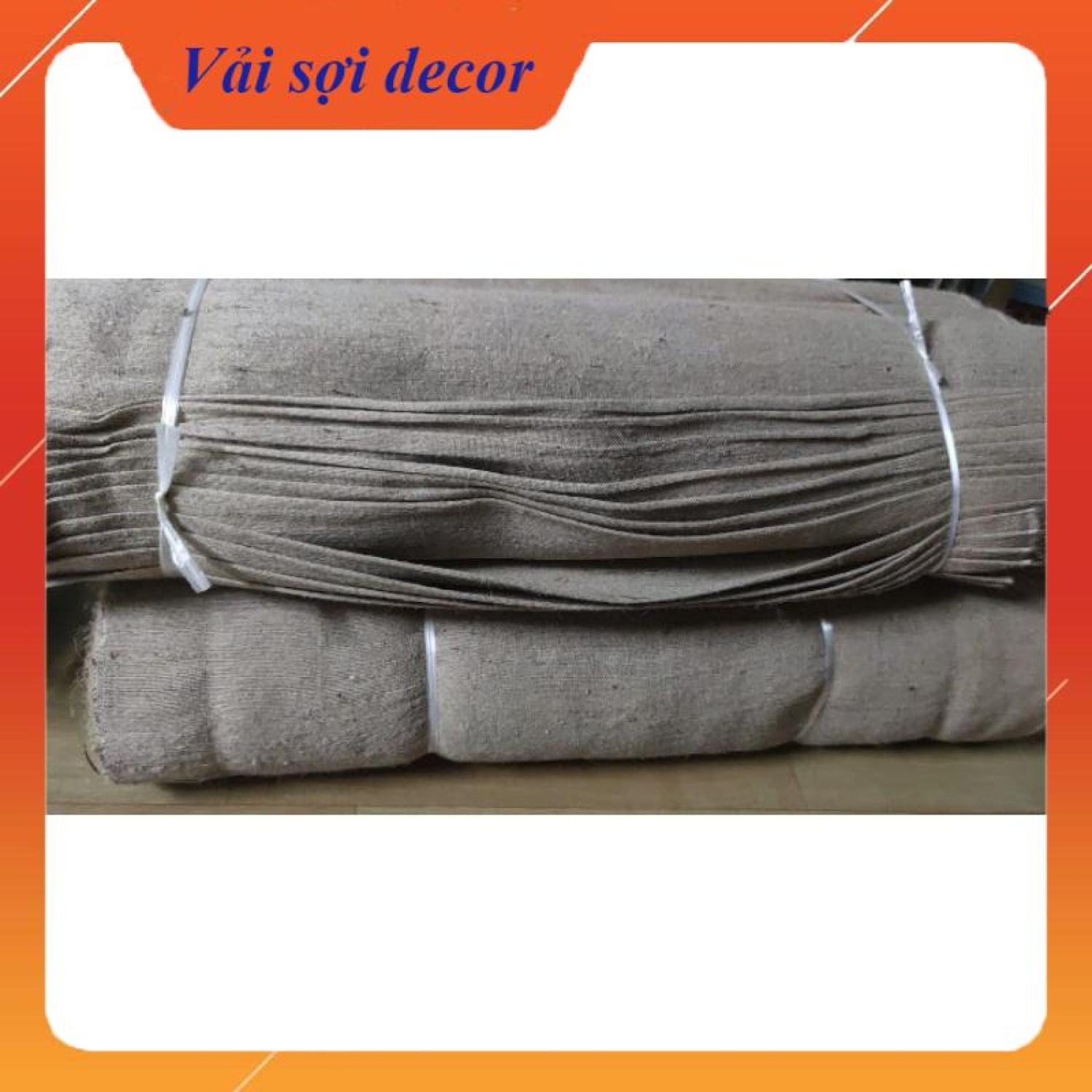 Vải bố canvas đay decor vintage (khổ 80 cm - >cuộn 50m liền)