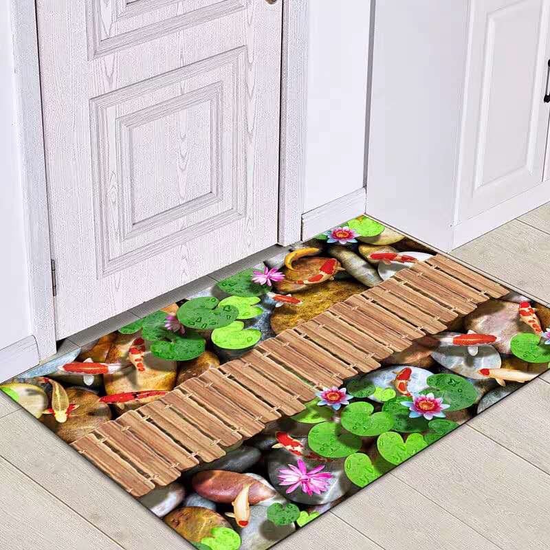 Thảm lau chân 3D siêu thấm, chống trơn trượt