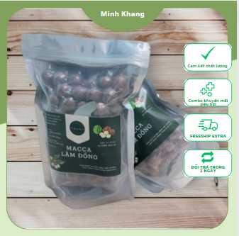 0.5kg macca sạch cao cấp Lâm Đồng size A { từ 2.3cm đến 2.7cm}