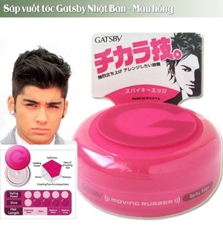 Gel vuốt tóc Gatsby Màu Hồng Nhật Bản