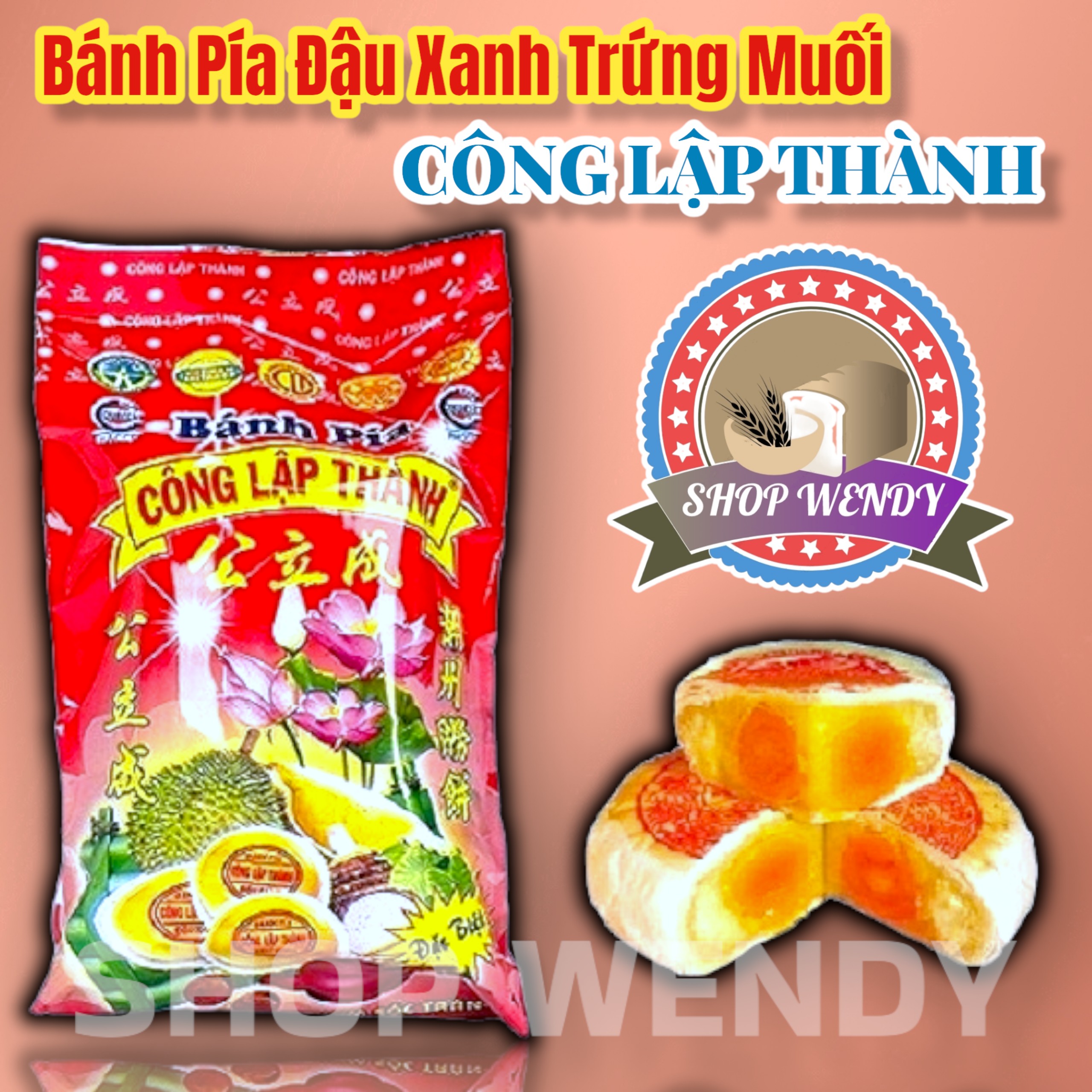 Bánh pía đặc sản sóc trăng{ bánh trung thu, bánh kẹo, bánh pía, lạp xưởng, đặc sản sóc trăng }
