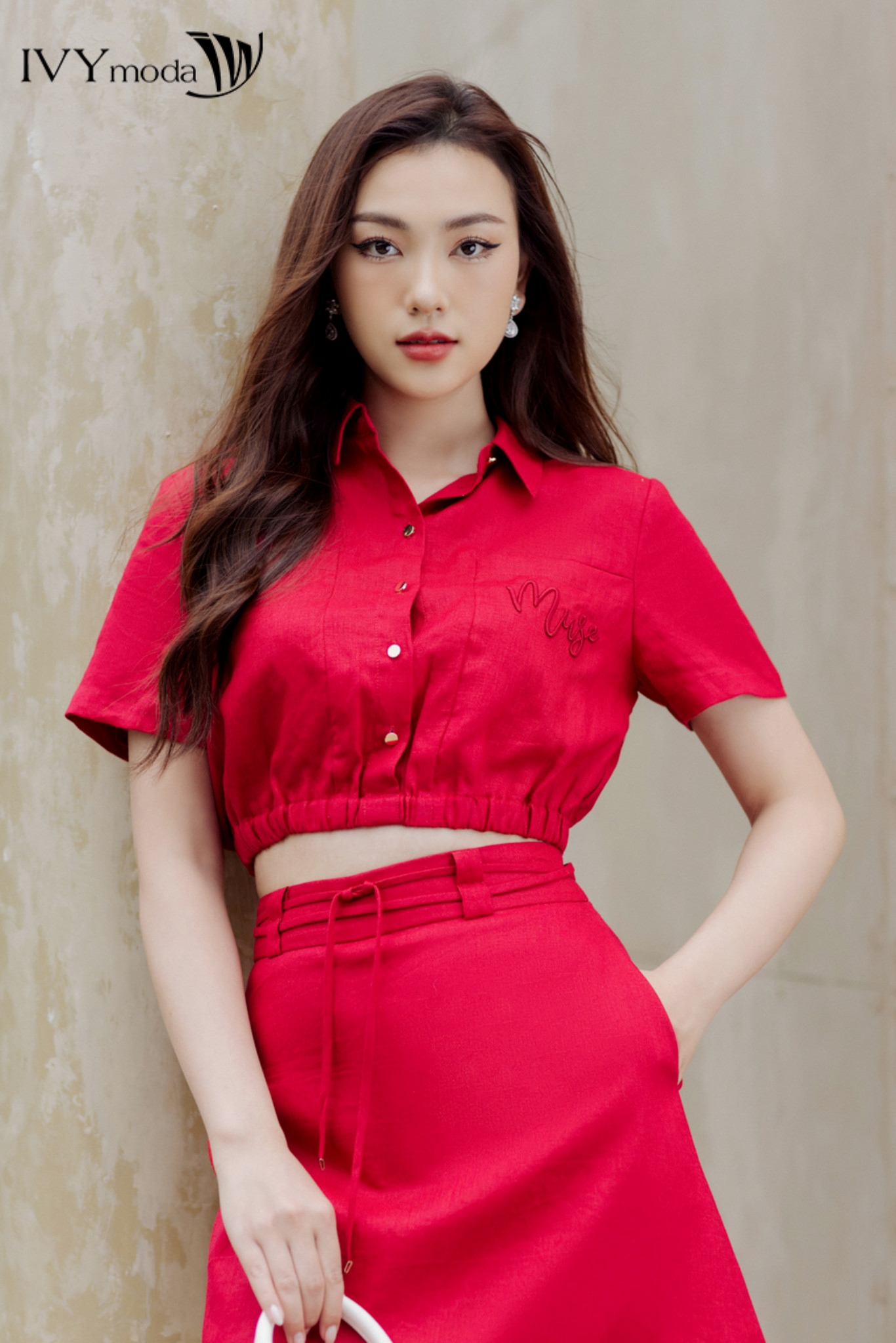 Áo croptop Muse set IVY moda MS 16M8303