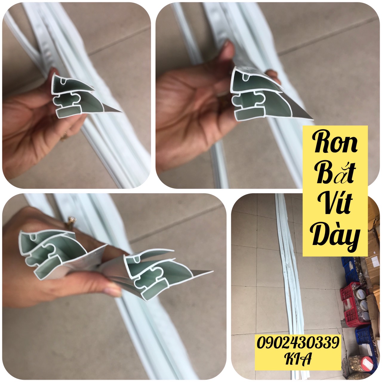 [HCM]Ron tủ lạnh kiểu bắt vít (kèm nam châm) 2m – Gioăng tủ – Zoăng tủ lạnh