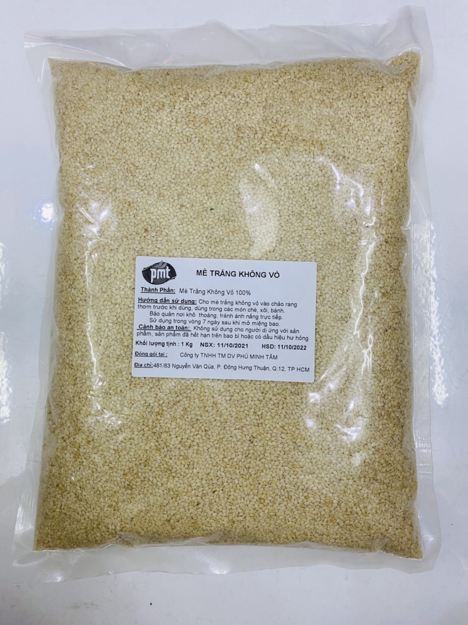 Mè trắng không vỏ Phú Minh Tâm (Túi 1kg)