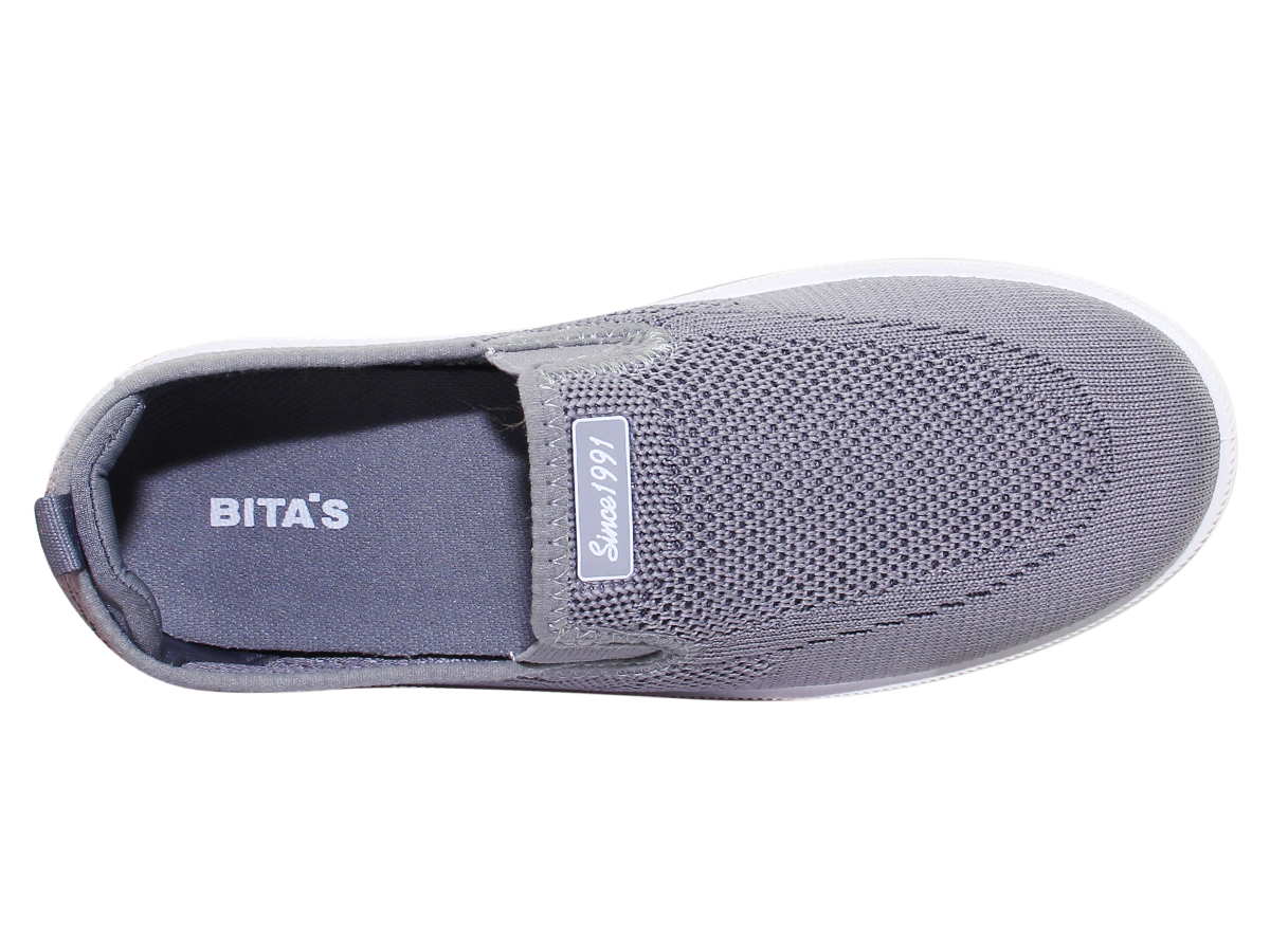 Giày lười nữ Bita's GVW.50 (Đen + Hồng + Xám)