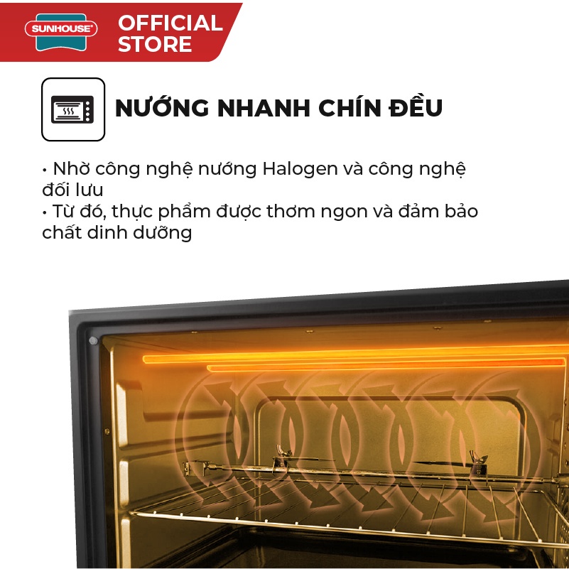 Lò nướng 10L SUNHOUSE SHD4206/4207