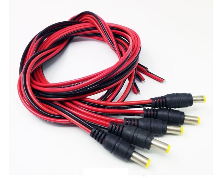 ( 2 cái) Giắc  nguồn-giắc nguồn DC đực ,cái có dây