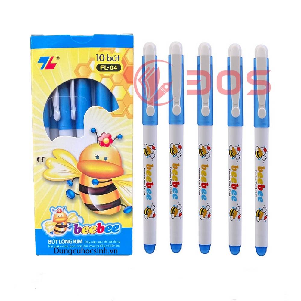 Bút dạ kim - bút lông kim thiên long tl - fl04 beebee - màu tím - khuba shop