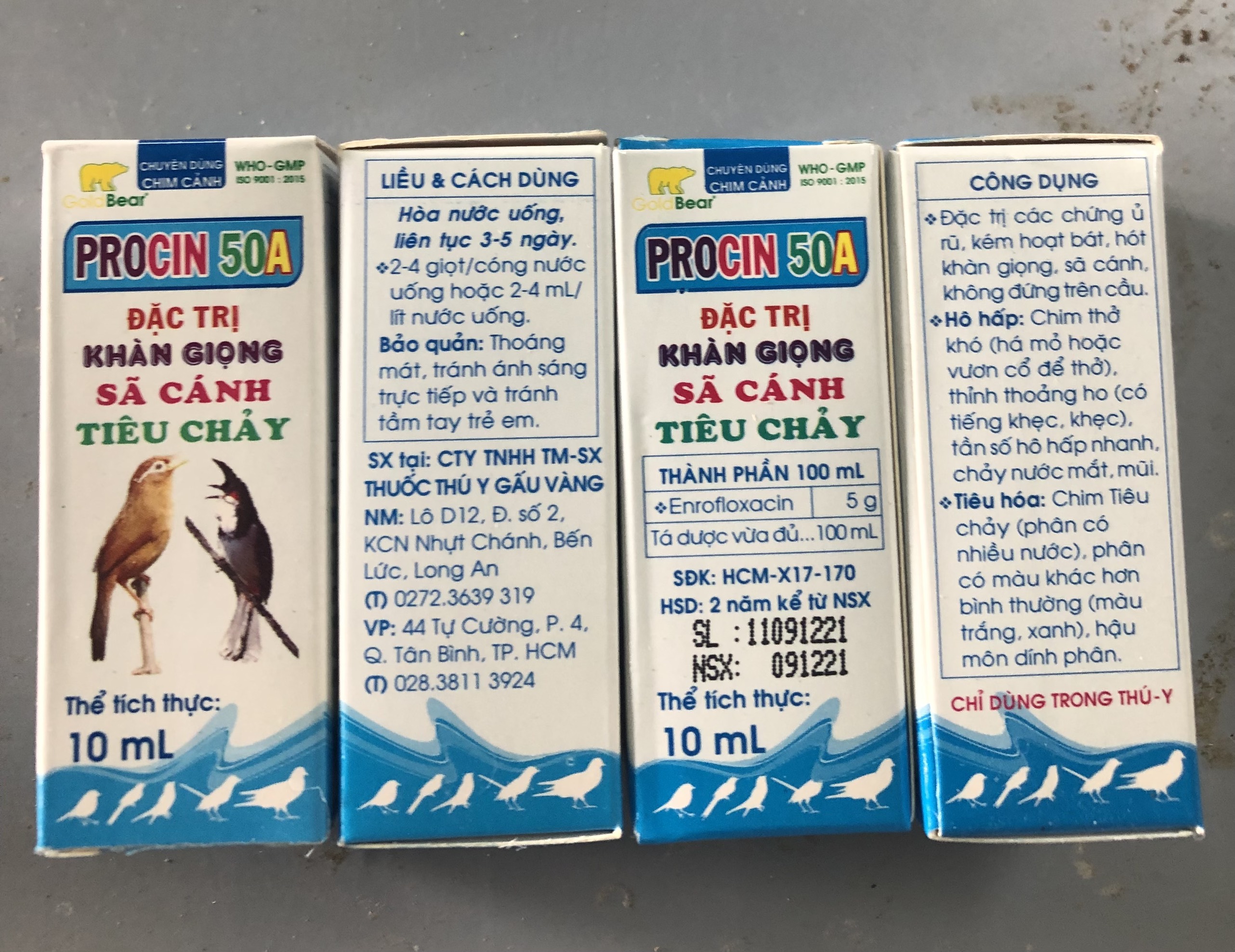 Procin 50A tiêu chảy