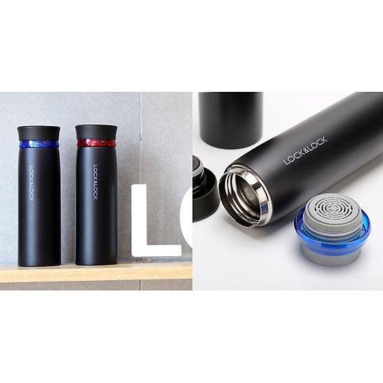Bình Giữ Nhiệt Lock&Lock Feather Light LHC4131BKB (450ml)