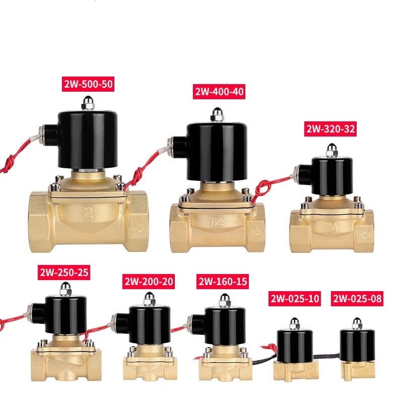 Van điện từ nước phi 13, phi 21, phi 27 - van nước điều khiển bằng điện [LOẠI TỐT Thân đồng dây đồng]