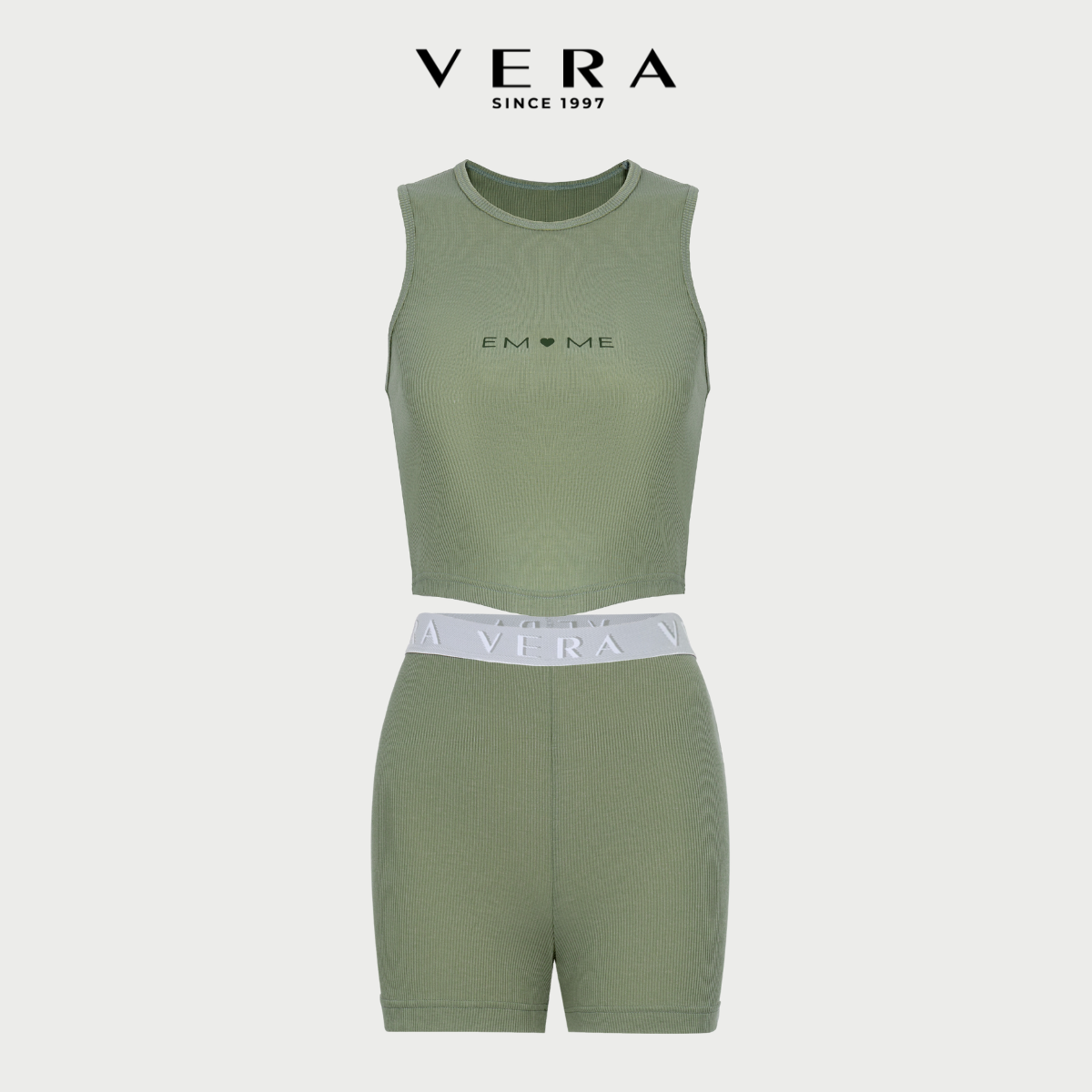 [Combo VERA BY CHI PU] Áo T-top C0015 và Quần biker short C0018