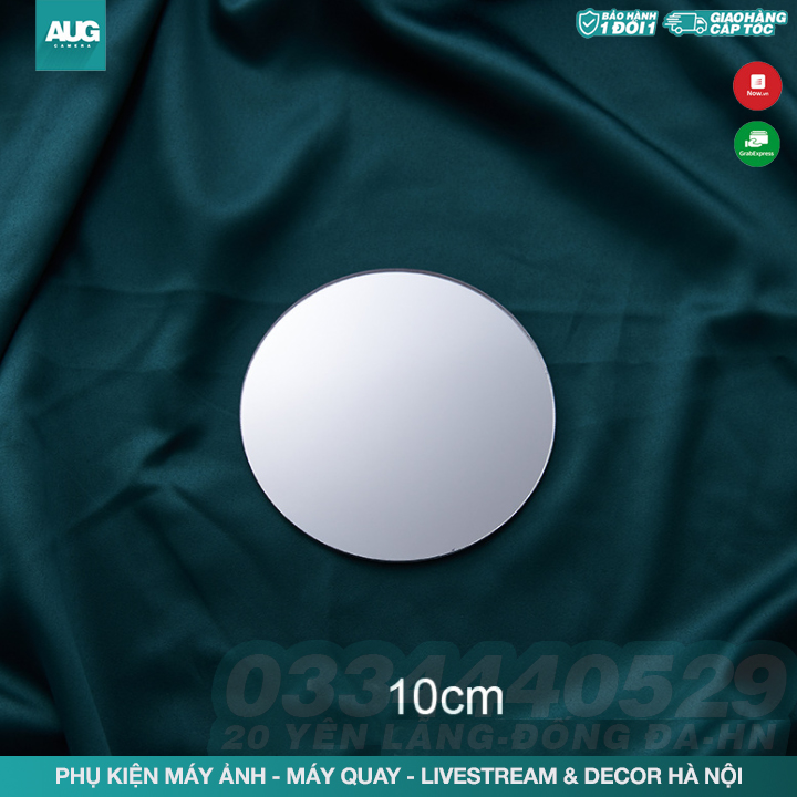 Khay gương mini nhỏ dùng để chụp ảnh sản phẩm - đạo cụ chụp hình - aug camera & decor hà nội