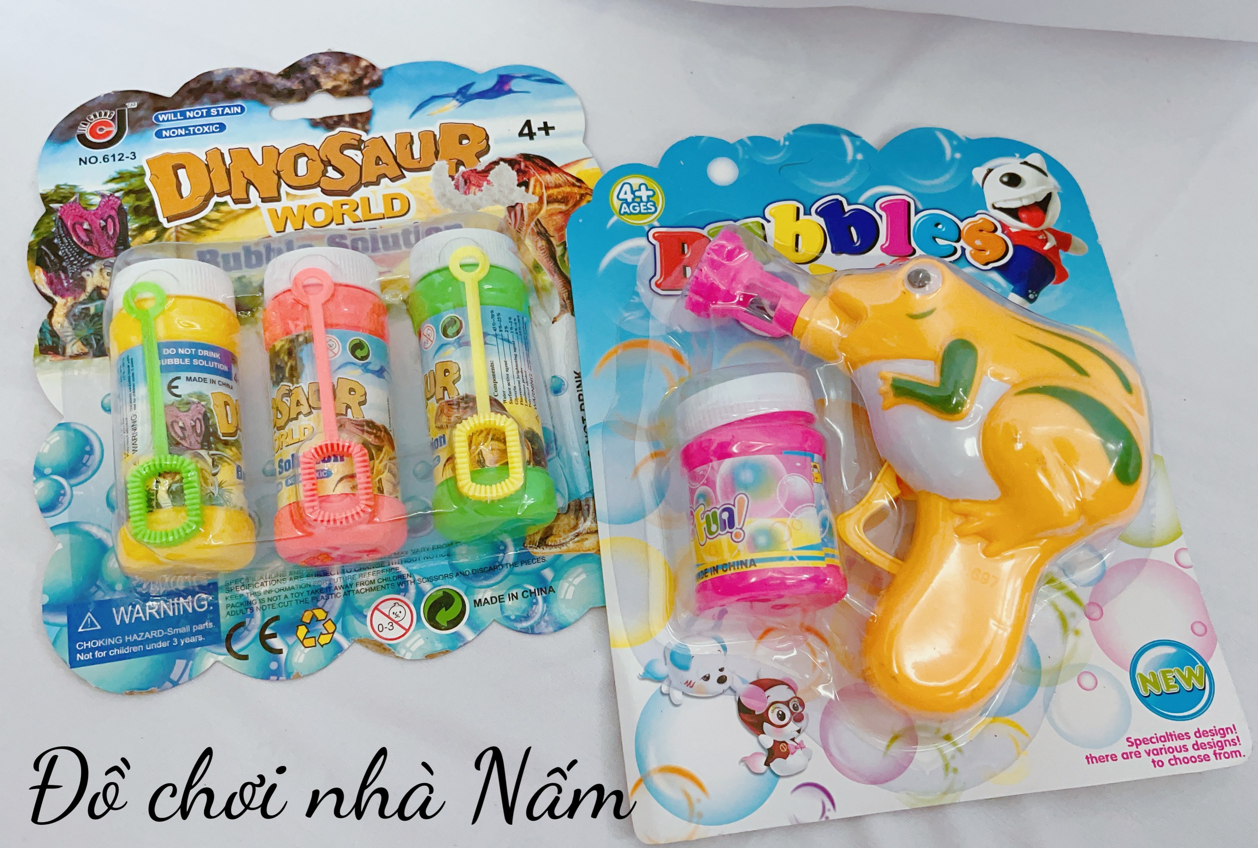 [ĐỒ CHƠI TRẺ EM] Vĩ xà bông ếch thổi bong bóng cho bé