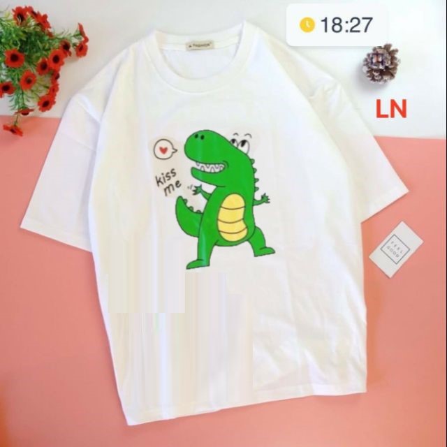 Áo thun tay lỡ freesize ngẫu nhiên