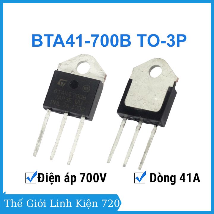 Bta41-700b to-3p triac điện áp 700v 41a